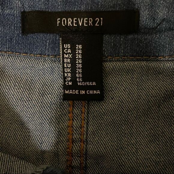Forever 21 Super High Rise Denim Shorts - Picture 4 of 9